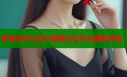 萝莉岛中心权力精英社交平台揭秘体验