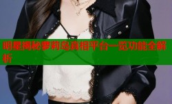 明星揭秘萝莉岛真相平台一览功能全解析