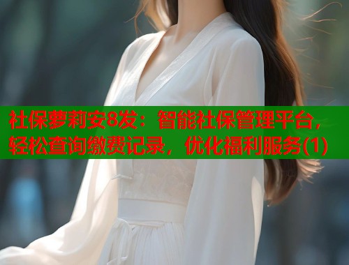 社保萝莉安8发：智能社保管理平台，轻松查询缴费记录，优化福利服务(1)  第1张